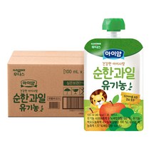 아이얌 건강한 아이사랑 순한 과일 유기농 주스, 배 + 사과 + 백포도 혼합 순한과일맛, 20개