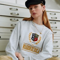 로라로라 여성용 PREPPY LOGO 스웻 셔츠