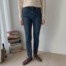 여성용 피넌 딥워싱 스키니 기모 팬츠 PT8572K1A