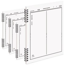 It spring 좌철 2분할 노트, 혼합색상, 4개