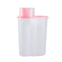 메종디망쉬 반려동물 파스텔 사료보관통, 핑크, 2.5L