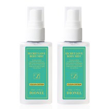 디오넬 시크릿러브 바디미스트 클린코튼, 2개, 80ml
