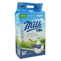 프리미엄 강아지 백투베이직 밀크 배변패드 우유향 50매, 1개