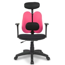 엔젤C 요추헤더형 책상의자 메쉬, 핑크