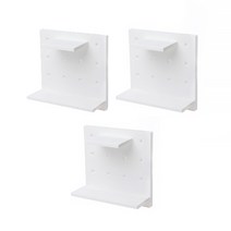 내 마음대로 꾸며보는 타공판 22 x 22 cm, 3개, 화이트