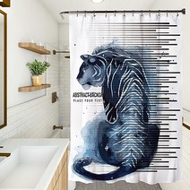 마켓에이 유니크 에니멀픽쳐 샤워커튼 YL004 120 x 180 cm, 1개, 멀티(혼합)컬러