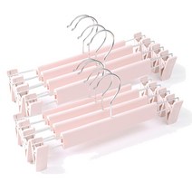 유즈윈 플라스틱 치마 바지걸이, 10개, 핑크