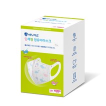 애니가드 입체형 꿈꾸는 고래 영유아 초소형 마스크, 혼합색상, 30개입, 1개