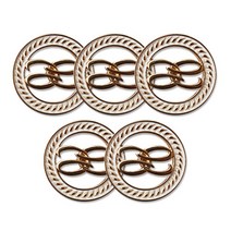 고급 코트 가디건 금속단추 이오스 21mm, 18K골드, 5개