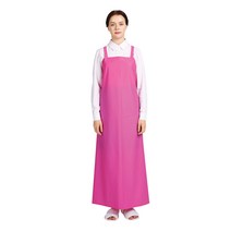 THE앞치마 우레탄 방수 고리형 앞치마 대, 매트핑크, 1개
