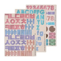 루미레브 자석교구 플레이마그넷 한글 60피스 + 숫자 53피스 + 영어 52피스, 혼합색상