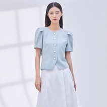 미쏘 리오더 소매 볼륨 블라우스