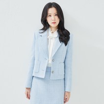 로엠 여성용 싱글 트위드 자켓