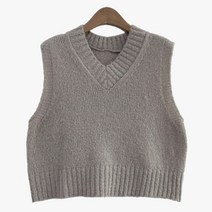 슈가펀 원트 크롭 니트조끼