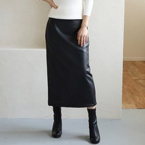 비나인 필레 레더팬슬 스커트