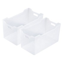 이지앤프리 코지 키친 수납 트레이 2p, 투명