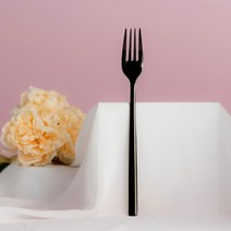 라온누리 리얼심플 디너포크, 블랙, 4개