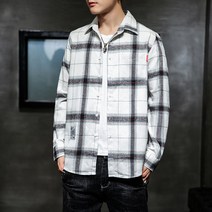 MA 남성용 투톤 포켓 긴팔 셔츠