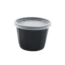 포장대장 일회용 국반찬용기 블랙 234호 특대 105 x 75 mm, 100개입, 1개