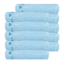 송월타월 스윗하트 베르스 수건 100g 20수 면사, 하늘, 10개