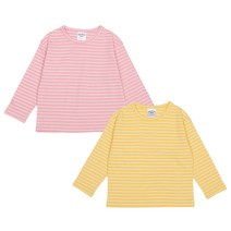 레인보우키즈 아동용 피크닉 단가라 긴팔티 2종 세트