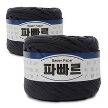 쎄비 파빠르 패브릭얀 뜨개실 500g x 2p, 먹색, 95m, 2개