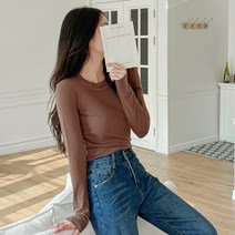 엔비룩 여성용 웜라운드 티셔츠