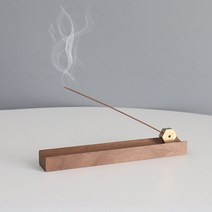 모리앤 우드20 인센스 원목 호두나무 홀더 세트, 골드(육각홀더)