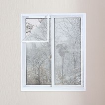 뽀마 벨크로 창문 방풍비닐