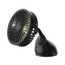 세븐스토리 허리케인 차량용 선풍기 써큘레이터, STR107, 블랙