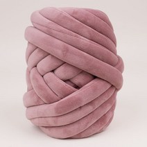 뉴 소프트 벨벳 자이언트얀 뜨개실 500g, 10 인디핑크, 1개