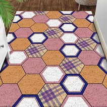 잘라서 사용하는 북유럽 육각 인클로저 현관 도어 매트, 9