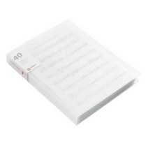 시와이 A4 클리어파일 40p, 화이트, 1개