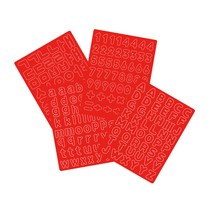 은창비씨 말랑폭신 학습스티커 레드컬러 4종 세트, 1세트