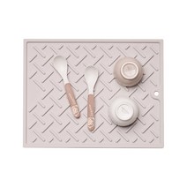 엘로니파파 라티스 실리콘 드라잉매트, 베이지, S