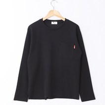 남성용 데일리 엠보 기획 라운드 긴팔 티셔츠 DLTRT23073