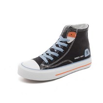 여성용 하이탑 캐주얼 캔버스화 GH10_RD_786