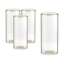 삼호유리 내열유리 유리컵 380ml SH tumbler-2G, 골드, 4개