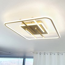 LED 인테리어 패스 사각 방등 직부등 50W, 골드