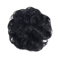 하이유니 왕 똥머리 발톱 집게 헤어피스, 1개, 네츄럴블랙