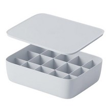모던 심플 속옷 정리함 15칸 그레이, 1개