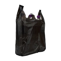 쓰리포 손잡이 마트 비닐봉투 검정, 5개, 12L