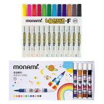 모나미 유성매직 + 네임펜 12p 세트, 혼합색상, 1세트