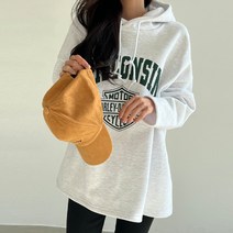 여성용 헐리 오버핏 후드티셔츠 110295