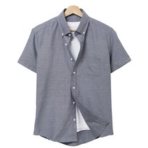 핫코드 남성용 옥스포드 반팔 셔츠 HC274