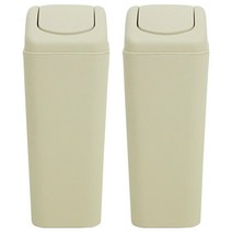 바람 앤스윙 휴지통 8L, 베이지, 2개