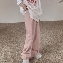 큐니걸스 여성용 나일론 100 밴딩 와샤 와이드 팬츠