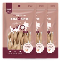 네츄럴랩 소화가 잘되는 껌 강아지 간식 100g, 3개, 오리고기