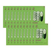홀리카홀리카 퓨어 에센스 마스크 시트 오이 23ml, 1개입, 20개
