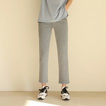 여성용 빼빼 데일리 그레이진 일자 스판데님 팬츠